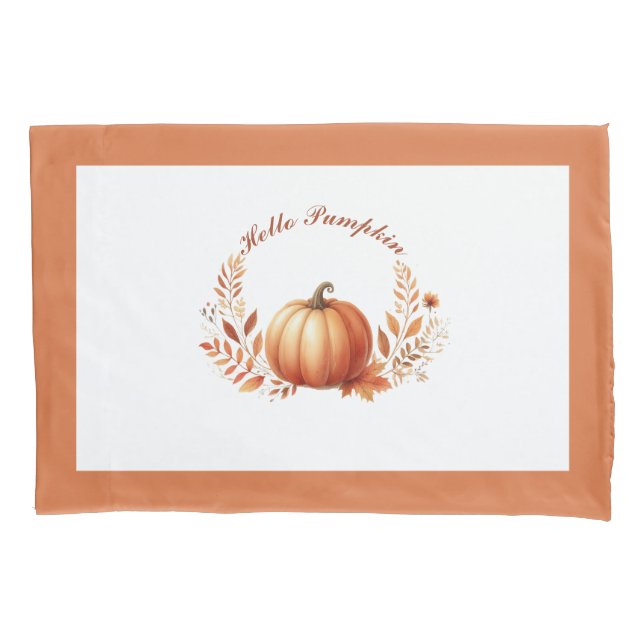 Hallo Autumn Pumpkin Duvet Cover. Kissenbezug (Vorderseite)