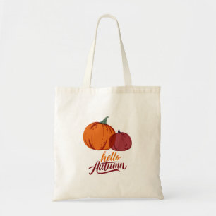 Hallo Autumn Pumpkins Tragetasche