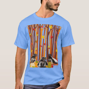Hallo Autumn Shunk Maple Leaf Fall Pumpkin Mens Wo T-Shirt
