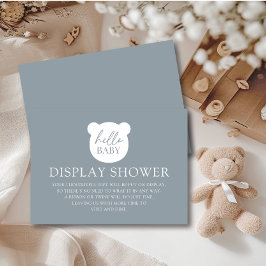 Hallo Baby Bear Display Dusche Begleitkarte