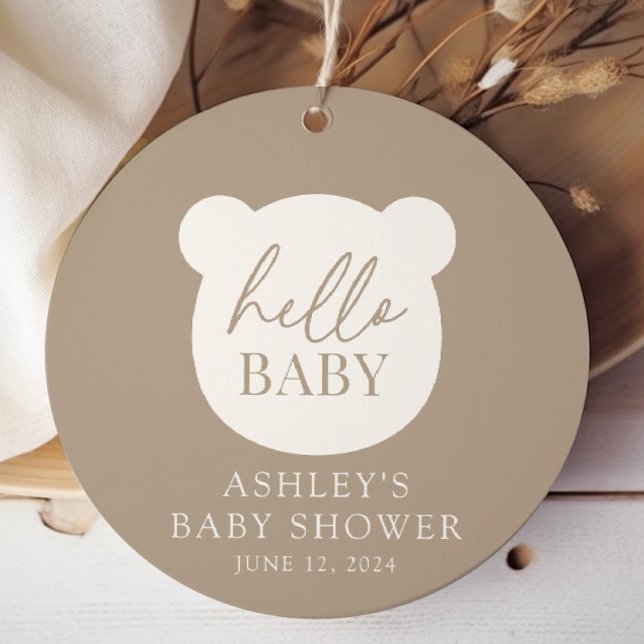 Hallo Baby Bear Es ist ein Junge Geschenkanhänger (Von Creator hochgeladen)