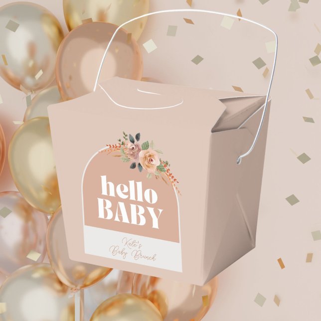 Hallo Baby, Boho Moderne Babydusche Geschenkschachtel (Von Creator hochgeladen)