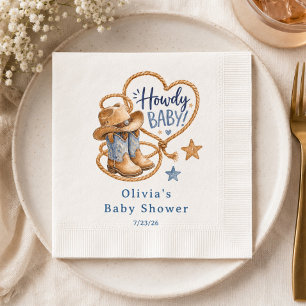 Hallo Baby Cowboy-Papier Serviette