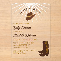 Hallo Baby! Cowboy Western Baby Shower
