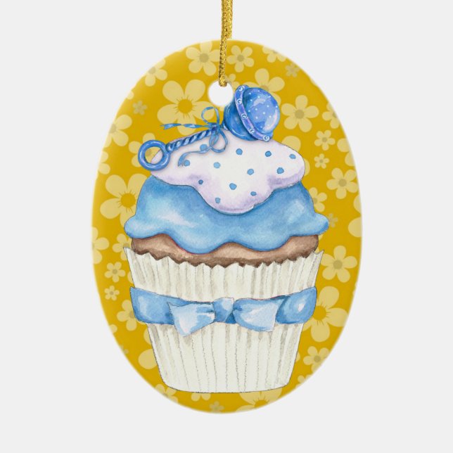 Hallo Baby Cupcake ! Keramikornament (Vorne)