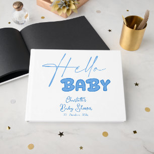 Hallo Baby Elegante Babyparty Gästebuch
