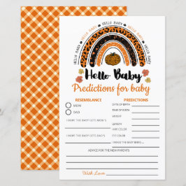 Hallo Baby Girl Pumpkin Gender Neutrale Vorhersage