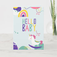 Hallo Baby Grußkarte