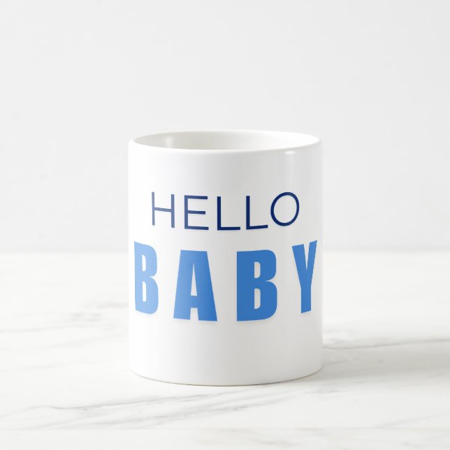 Hallo Baby-Junge Duschtasse Kaffeetasse (Mittel)