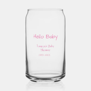 hallo baby rosa pastell baby shower name datum tre dosenglas