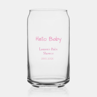 hallo baby rosa pastell baby shower name datum tre dosenglas