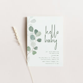 Hallo Baby Shower Einladung
