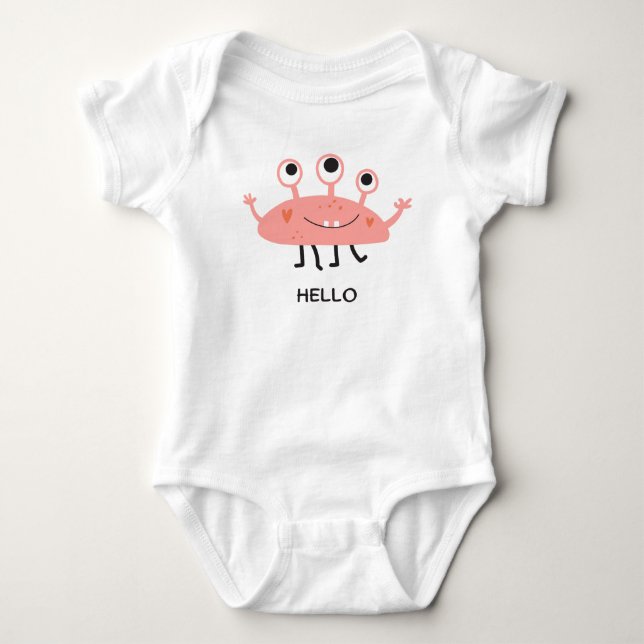 Hallo Baby Strampler (Vorderseite)