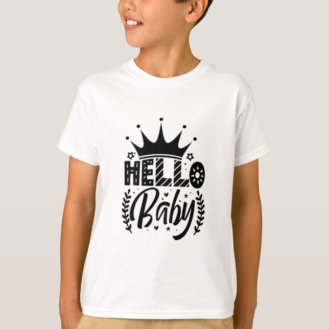 Hallo Baby T-Shirt (Vorderseite)