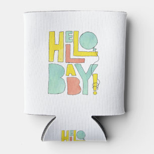 Hallo Baby Willkommen bei Neugeborenen Geburtstag Dosenkühler