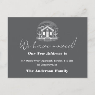 Hallo, bearbeitbar Wir sind neu im Nachbarschafts- Postkarte