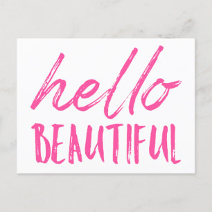 Hallo Beautiful Postkarte