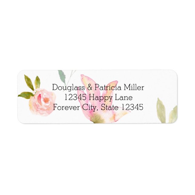 Hallo Beautiful Watercolor Floral (Vorne)