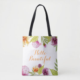 Hallo Beautiful Watercolor Garden Blume
