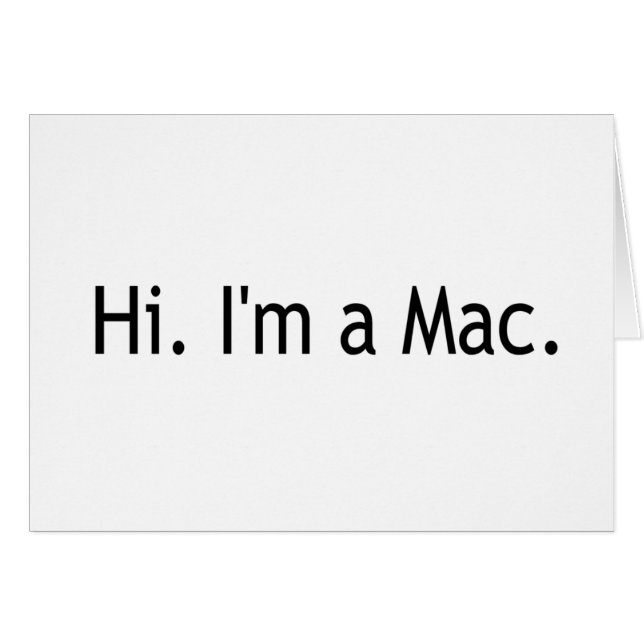 Hallo bin ich ein Mac (Vorderseite (Horizontal))