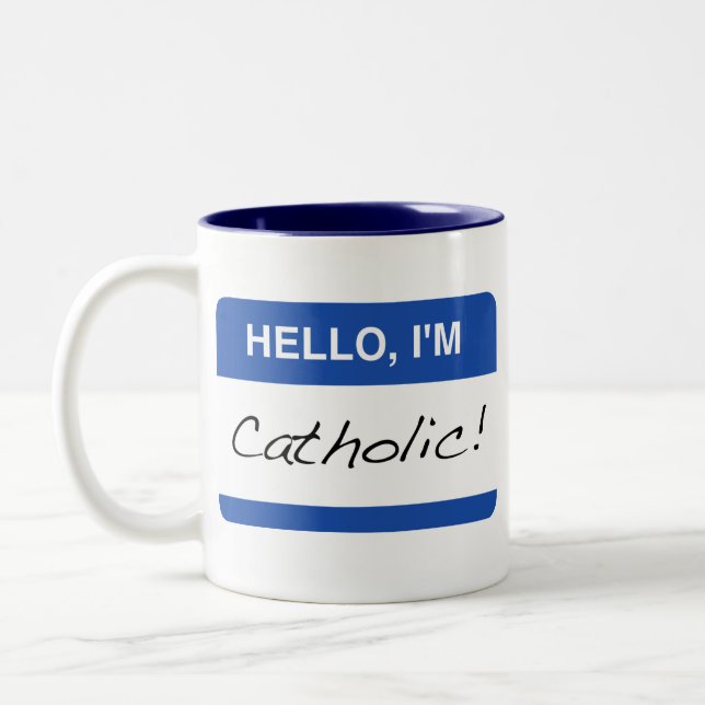 Hallo, bin ich katholische Tasse (Links)
