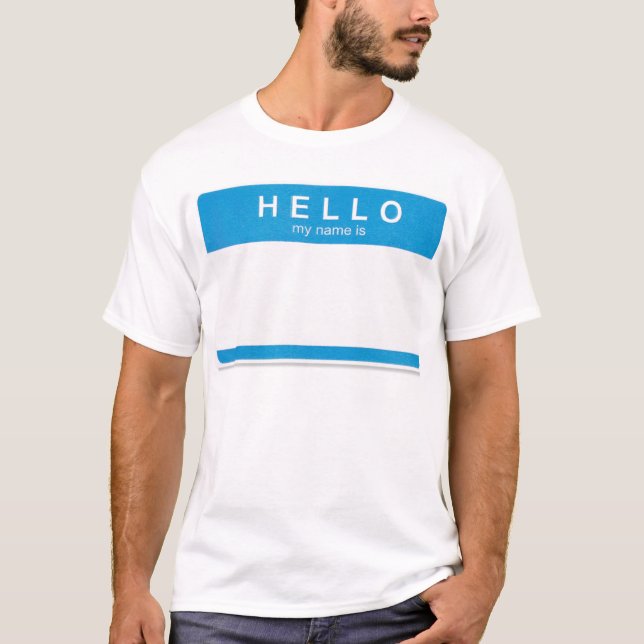 Hallo bin ich Nametag-Shirt T-Shirt (Vorderseite)