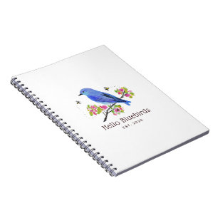 Hallo Bluebirts-Notebook Notizblock