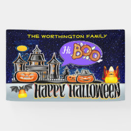 Hallo Boo! Frohe Halloween! Banner