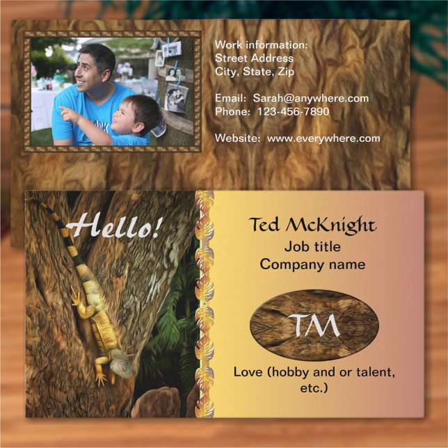 Hallo Bucerias Iguana 1069 Visitenkarte (Von Creator hochgeladen)