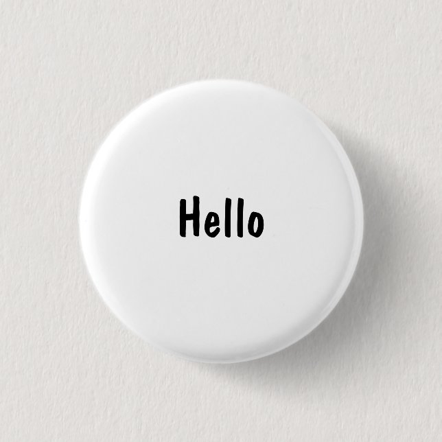 Hallo Button (Vorderseite)