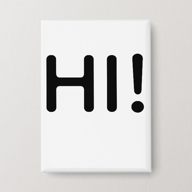 HALLO! BUTTON (Vorderseite)