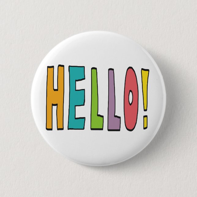 Hallo! Button (Vorderseite)