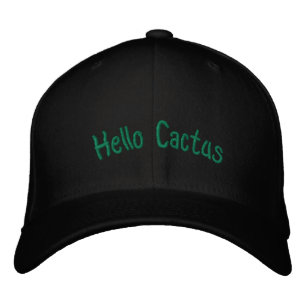 Hallo Cactus Funny bestickt Hat Bestickte Baseballkappe