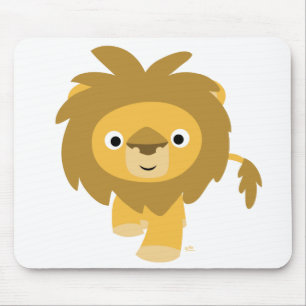 Hallo! Cartoon Lion mousepad