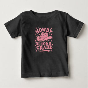 Hallo Cowboy/Cowgirl 2. Klasse - Zurück zur Schule Baby T-shirt