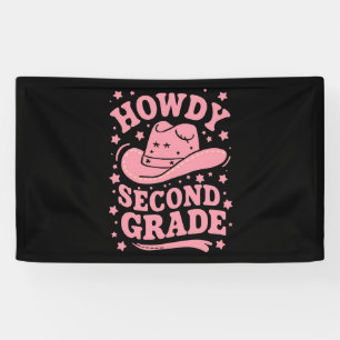 Hallo Cowboy Cowgirl 2. Klasse Zurück zur Schule Banner