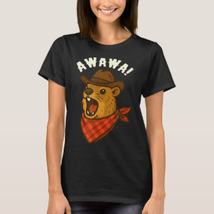 Hallo Cowboy Rock Hyrax Awawa Western Lustig _1 T-Shirt