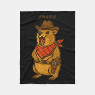 Hallo Cowboy Rock Klippschliefer Awawa Western Lus Fleecedecke