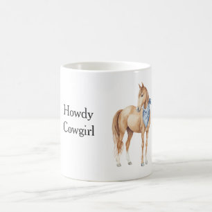 Hallo Cowgirl Pferd Kaffeetasse