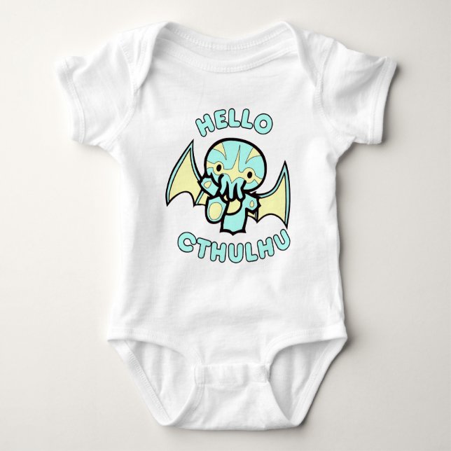 Hallo Cthulhu Baby Strampler (Vorderseite)