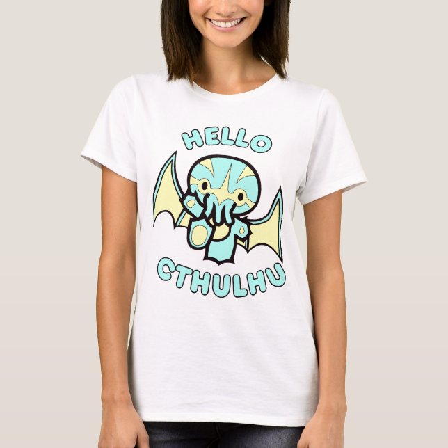 Hallo Cthulhu T-Shirt (Vorderseite)