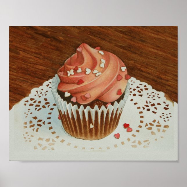 Hallo Cupcake Poster (Vorne)
