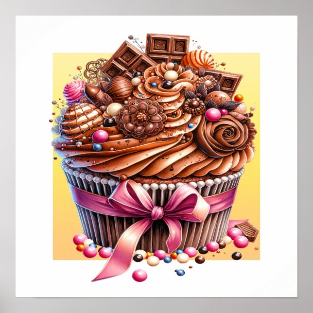 Hallo Cupcake Poster (Vorne)