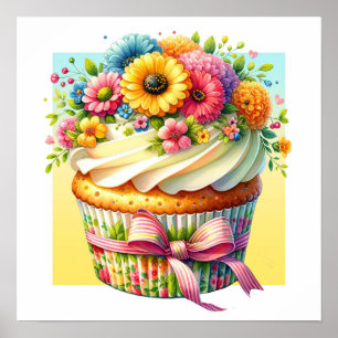 Hallo Cupcake Poster