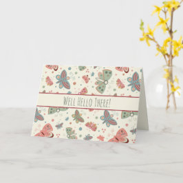 Hallo da Inspirivity Butterfly Notecard Karte