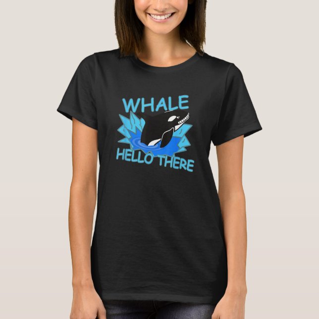 Hallo da Killerwal - Lustiger Orca T-Shirt (Vorderseite)