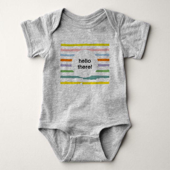 Hallo da! Regenbogen Einteiler (Vorderseite)