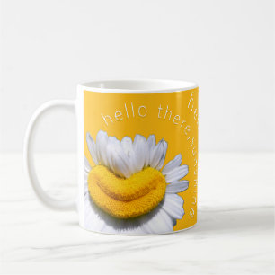 "Hallo da, Sonnenschein" Kamillenlächeln Kaffeetasse