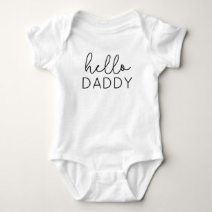 Hallo Daddy Pregnancy Ankündigung für Husband Baby Strampler
