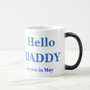 Hallo Daddy Pregnancy FULL-Kaffee Verwandlungstasse